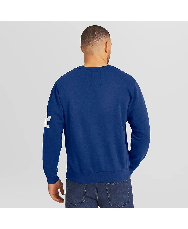 Darius Rucker Collection by Fanatics Men's Royal Los Angeles Dodgers Washed Crew Neck Pullover Sweatshirt