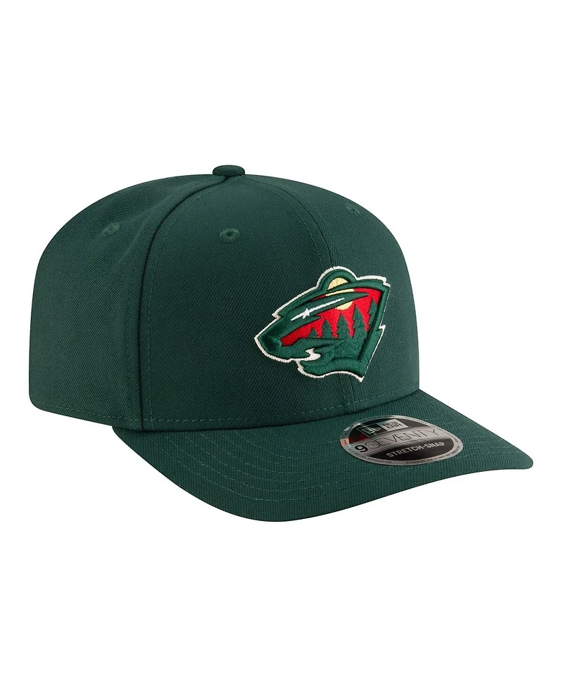 New Era Men's Green Minnesota Wild 9SEVENTY Stretch-Snap Adjustable Hat