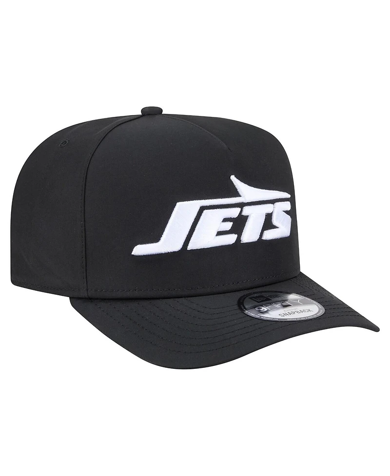 New Era Men's Black New York Jets Gore-Tex A-Frame 9FIFTY Adjustable Hat