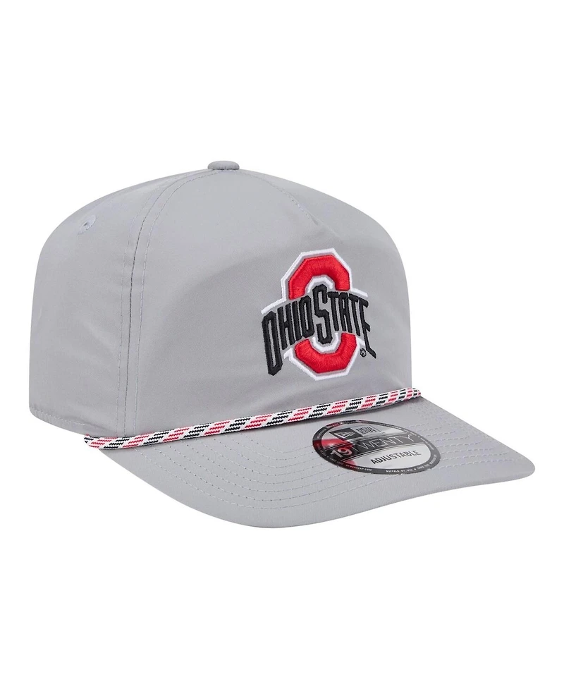 New Era Men's Gray Ohio State Buckeyes 19TWENTY Adjustable Hat