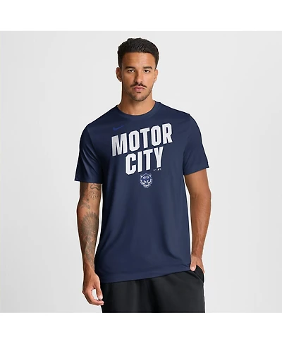Nike Men's Navy Detroit Tigers City Connect Team Phrase Script Dri-fit T-Shirt
