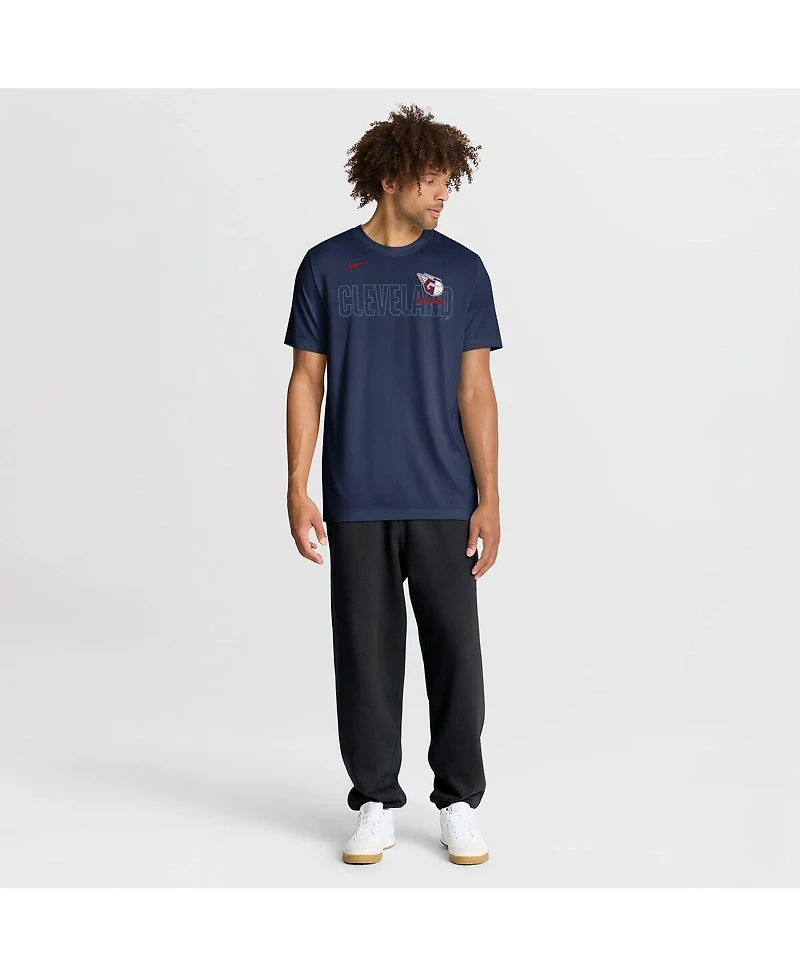 Nike Men's Navy Cleveland Guardians Knockout Team Legend Dri-fit T-Shirt