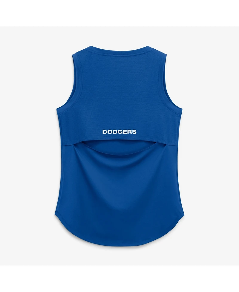 Fanatics Women's Royal Los Angeles Dodgers Draped Mesh Back Performance Tank Top