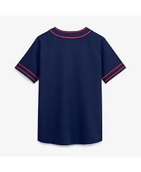 Fanatics Women's Navy Boston Red Sox Diva Race Ahead Raglan V-Neck T-Shirt