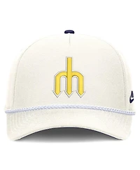 Nike Men's Cream Seattle Mariners Cooperstown Rise Adjustable Hat
