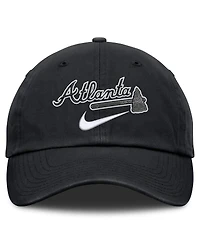 Nike Men's Black Atlanta Braves Primetime Club Adjustable Hat