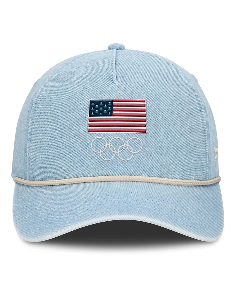 Fanatics Women's Light Blue Team Usa Denim Rope Adjustable Hat