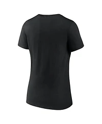 Logo Athletic Women's Black Utah Mammoth Arch Victory V-Neck T-Shirt