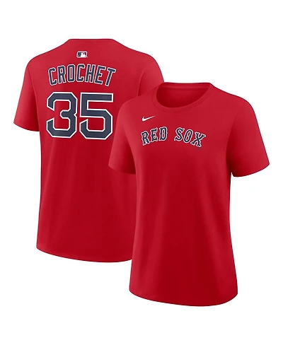 Nike Women's Garrett Crochet Red Boston Sox Name and Number T-Shirt