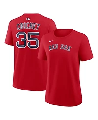 Nike Women's Garrett Crochet Red Boston Sox Name and Number T-Shirt