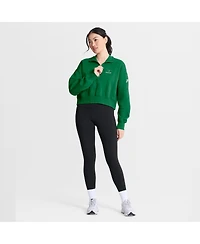 Nike Women's Kelly Green Philadelphia Eagles Phoenix Fleece Quarter-Zip Sweatshirt