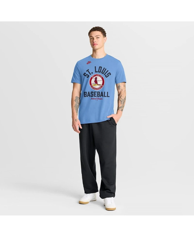 Nike Men's Light Blue St. Louis Cardinals Cooperstown Collection T-Shirt