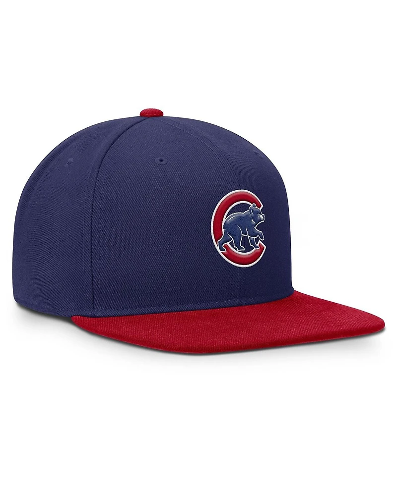 Nike Men's Royal/Red Chicago Cubs Primetime Pro Dri-fit Snapback Hat