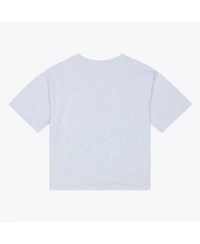 Mitchell & Ness Women's Heather Gray Philadelphia Phillies Script Cropped Boxy T-Shirt