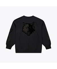 Mitchell & Ness Men's Black Minnesota Timberwolves Phantom Fleece Sweatshirt