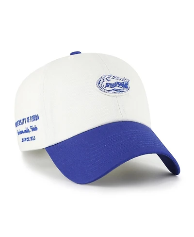 '47 Brand Men's White/Royal Florida Gators Contemporary Basics Two Tone Clean Up Adjustable Hat