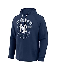 Darius Rucker Collection by Fanatics Men's Navy New York Yankees Raglan Hooded Long Sleeve T-Shirt