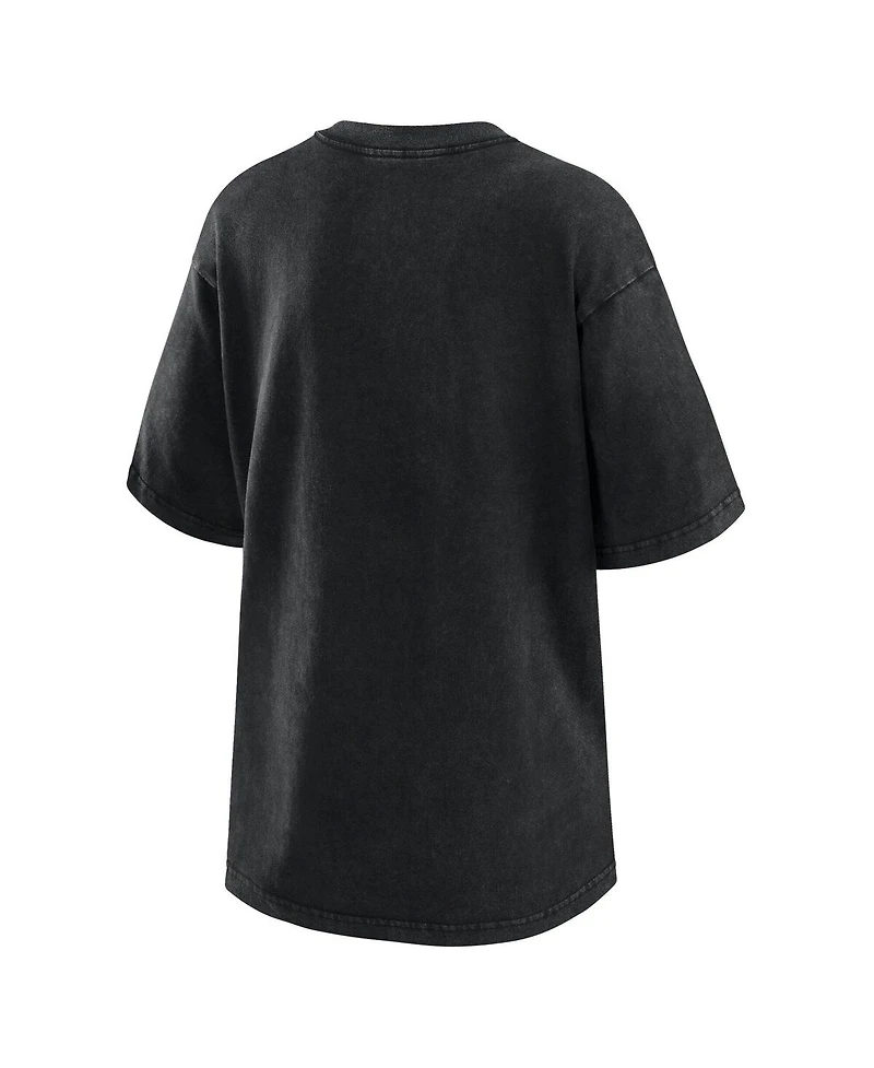 Wear by Erin Andrews Women's Black Boston Red Sox Oversized Boyfriend T-Shirt