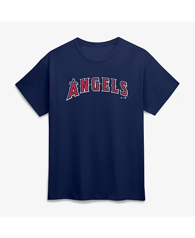 Logo Athletic Men's Navy Los Angeles Angels Wordmark T-Shirt