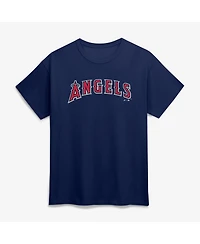 Logo Athletic Men's Navy Los Angeles Angels Wordmark T-Shirt