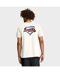 Nike Men's Cream Atlanta Braves Primetime 2-Hit T-Shirt