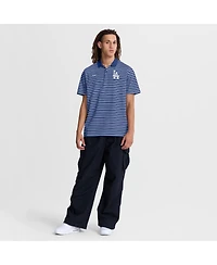 Nike Men's Royal/White Los Angeles Dodgers Striped Victory Dri-fit Polo Shirt
