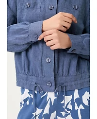 Olsen Women's Linen-Cotton Jacket