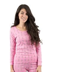 Leveret Women's Matching Family Two-Piece Cotton Long Sleeve Shirt and Pants Print Pajamas