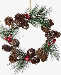 Holiday Lane Cozy Cabin Pinecone Wreath Ornament, Macy's Exclusive
