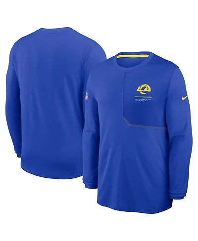 Nike Men's Royal Los Angeles Rams Sideline Coaches Uv Dri-fit Long Sleeve T-Shirt