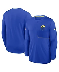 Nike Men's Royal Los Angeles Rams Sideline Coaches Uv Dri-fit Long Sleeve T-Shirt