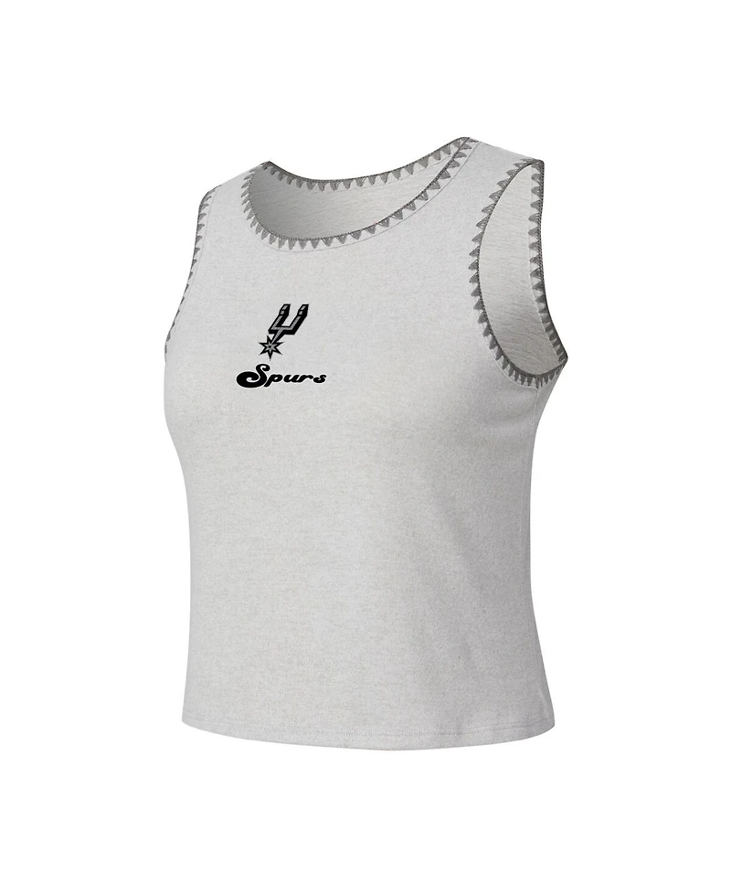 Concepts Sport Women's Gray San Antonio Spurs Neptune Hacci Knit Tank Top