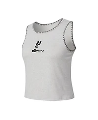 Concepts Sport Women's Gray San Antonio Spurs Neptune Hacci Knit Tank Top