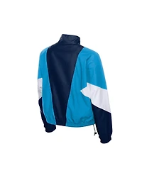 New Era Women's Navy/Light Blue Philadelphia Phillies Leisure City Connect Full-Zip Windbreaker Jacket