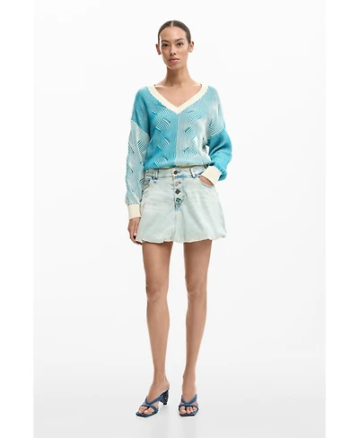 Desigual Women's Short Denim Skirt