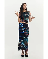 Desigual Women's Skirt Designed By Mr. Christian Lacroix