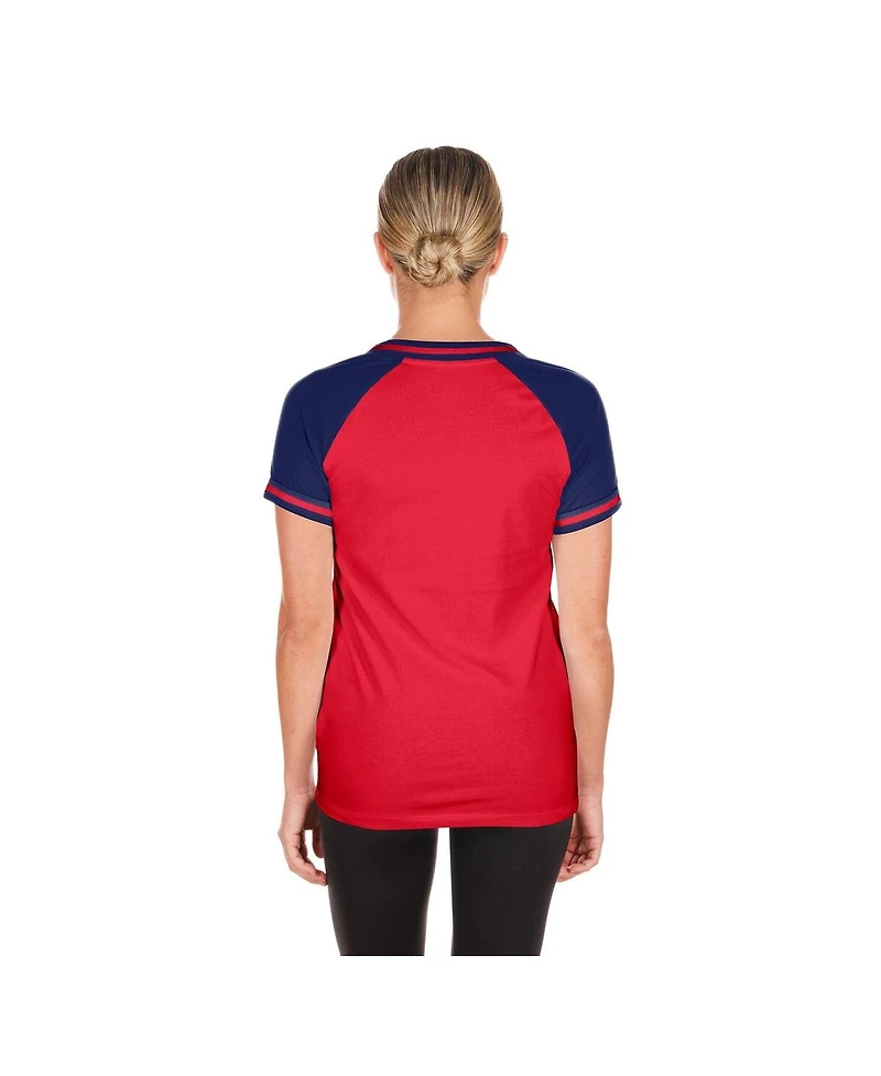 New Era Women's Red Philadelphia Phillies Gameday V-Neck T-Shirt