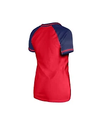 New Era Women's Red Philadelphia Phillies Gameday V-Neck T-Shirt