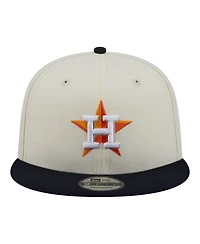 New Era Men's Cream/Navy Houston Astros Localized 9FIFTY Snapback Hat