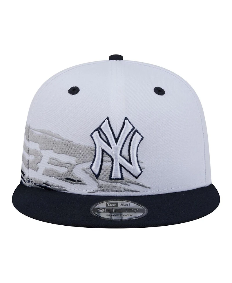 New Era Men's White/Navy New York Yankees 9FIFTY Snapback Hat
