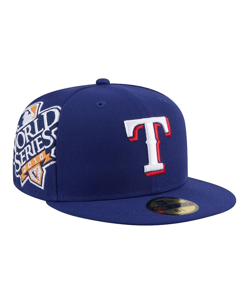 New Era Men's Royal Texas Rangers Hidden Hit 59FIFTY Fitted Hat