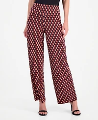 Anne Klein Petite Wide Leg Pull-On Palazzo Pants