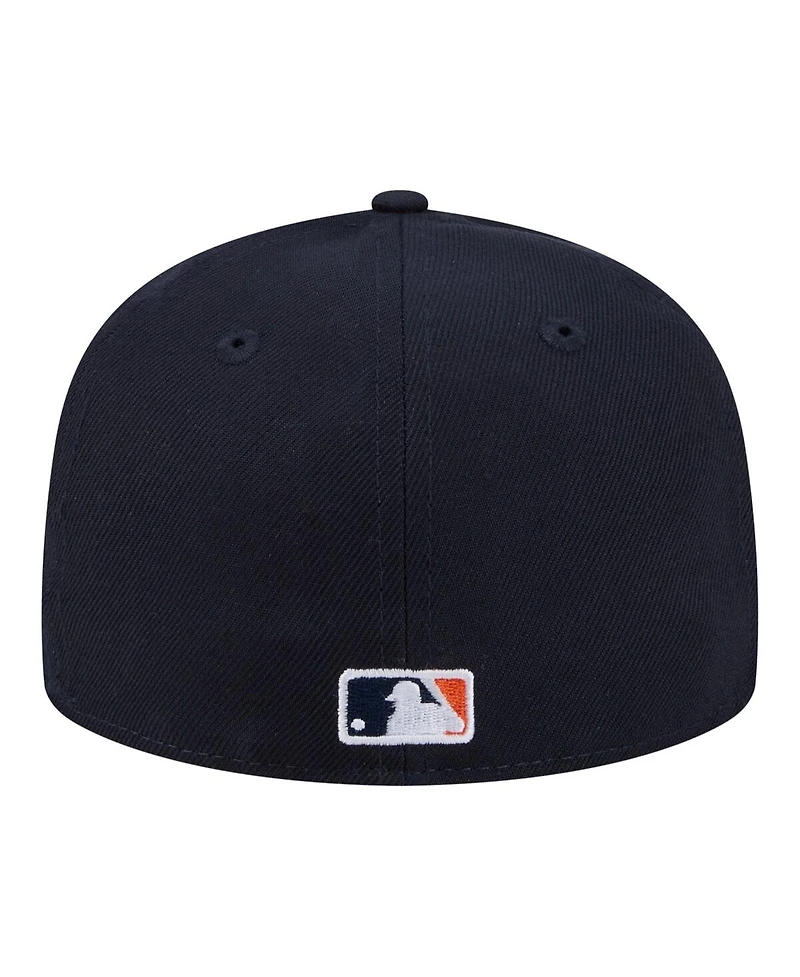 New Era Men's Navy Detroit Tigers Hidden Hit 59FIFTY Fitted Hat