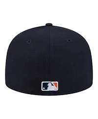 New Era Men's Navy Detroit Tigers Hidden Hit 59FIFTY Fitted Hat