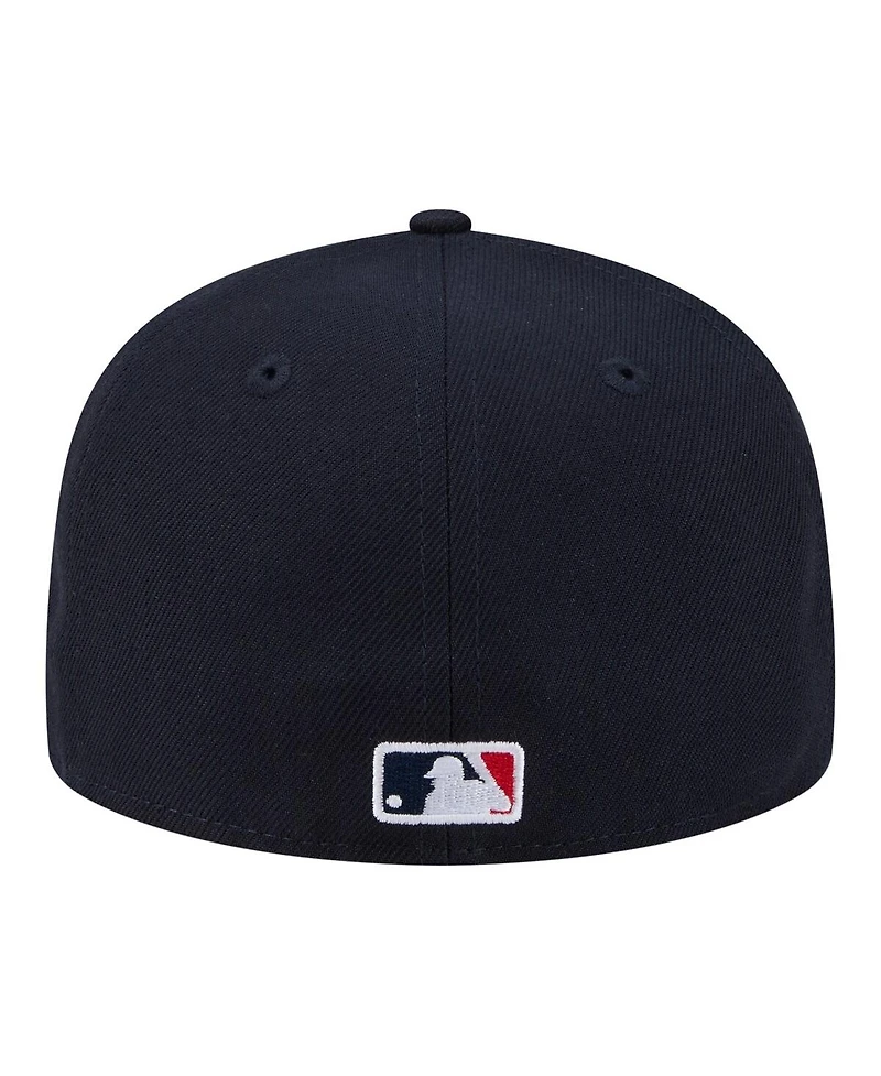 New Era Men's Navy Boston Red Sox Hidden Hit 59FIFTY Fitted Hat