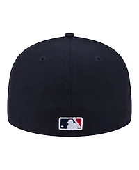 New Era Men's Navy Boston Red Sox Hidden Hit 59FIFTY Fitted Hat