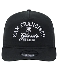 New Era Men's Black San Francisco Giants Stacked 19TWENTY Adjustable Hat