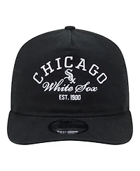 New Era Men's Black Chicago White Sox Stacked 19TWENTY Adjustable Hat