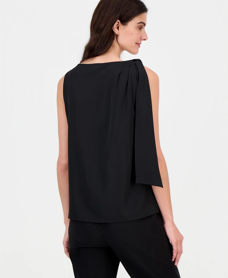 Anne Klein Women's Tie-Shoulder Sleeveless Blouse