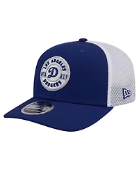 New Era Men's Royal Los Angeles Dodgers Active 9SEVENTY Adjustable Trucker Hat
